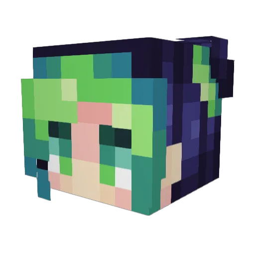 Sooooooooap Minecraft avatar head, 3D render