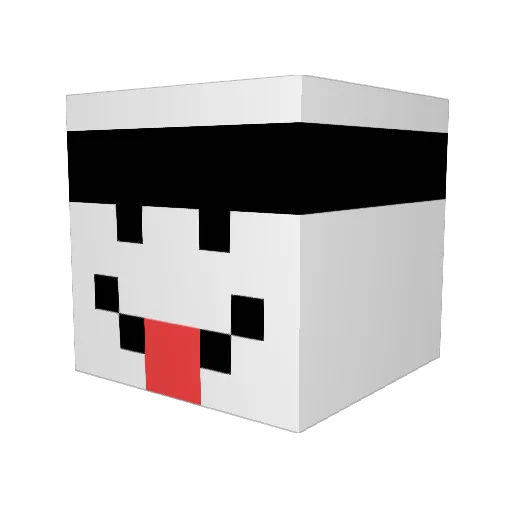 SoopaMan Minecraft avatar head, 3D render