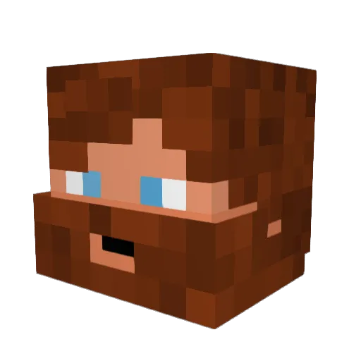 SooperSoniQ Minecraft avatar head, 3D render