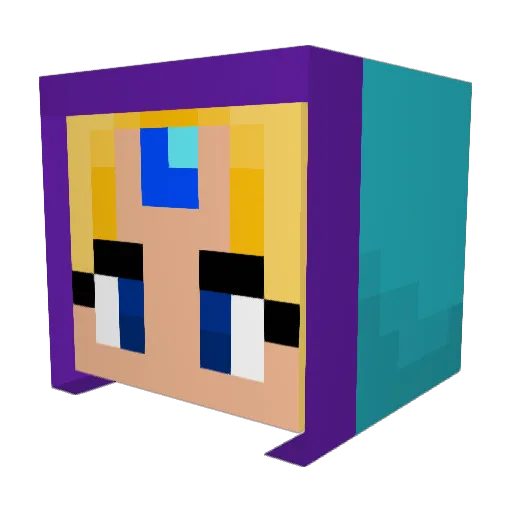 Sooshie11 Minecraft avatar head, 3D render