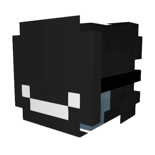 Sooshiiiii Minecraft avatar head, 3D render