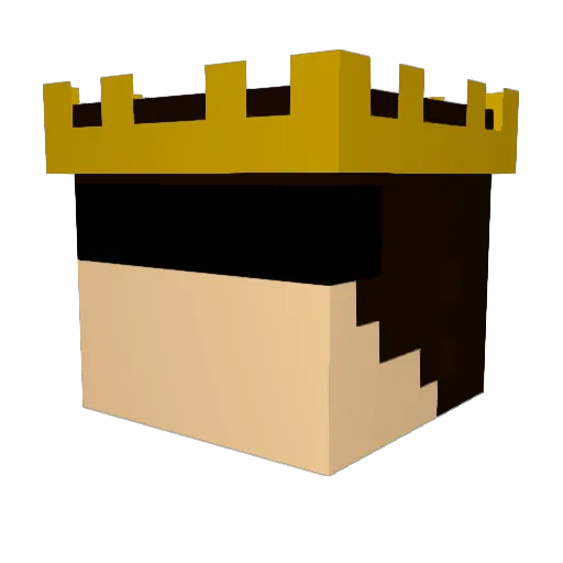 Soosoo1122 Minecraft avatar head, 3D render