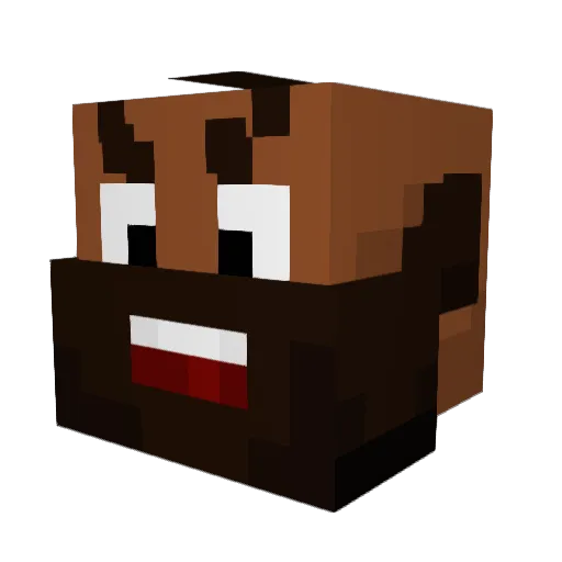 Soosyben Minecraft avatar head, 3D render
