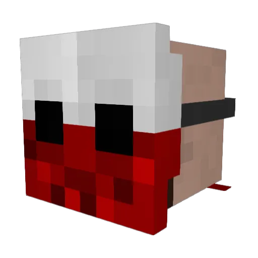 Soothio Minecraft avatar head, 3D render