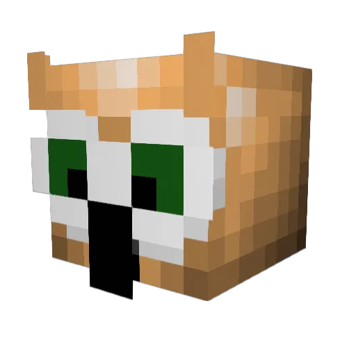Soothsayerus Minecraft avatar head, 3D render