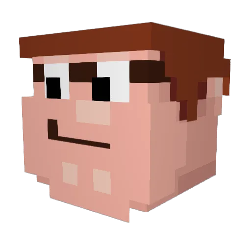Soozey Minecraft avatar head, 3D render