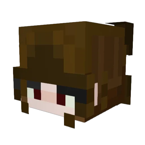 Soozlethay Minecraft avatar head, 3D render