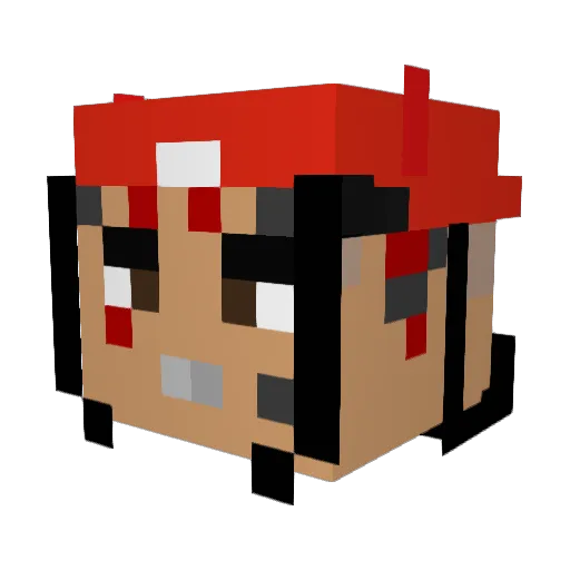 Soparu_u Minecraft avatar head, 3D render