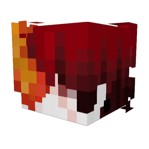 Sopeao Minecraft avatar head, 3D render