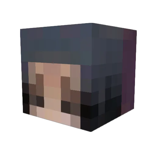 Soph2114 Minecraft avatar head, 3D render