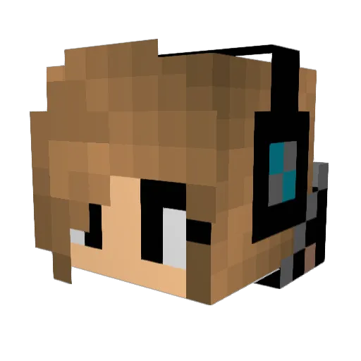 Soph3218 Minecraft avatar head, 3D render