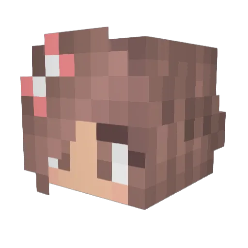 Soph3304 Minecraft avatar head, 3D render