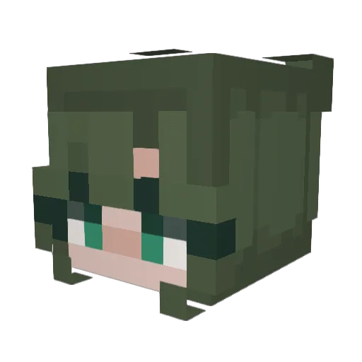SophThom02 Minecraft avatar head, 3D render