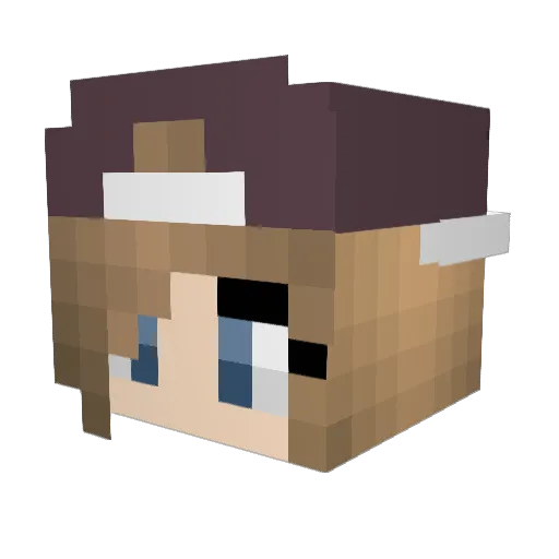 Soph_000 Minecraft avatar head, 3D render