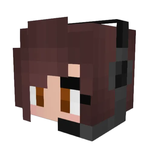 Soph_ Minecraft avatar head, 3D render