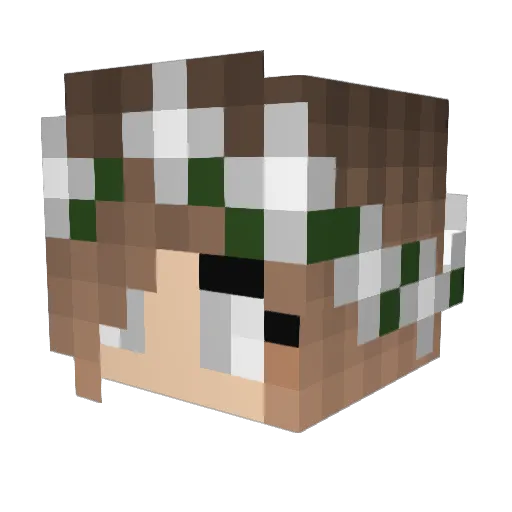 Sopheeeeeeeee Minecraft avatar head, 3D render