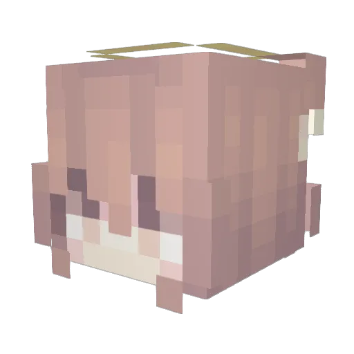 Sophei Minecraft avatar head, 3D render