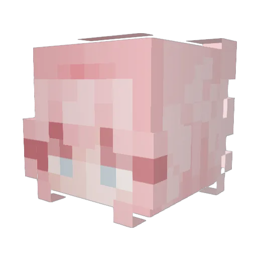 Sophi3Isabel Minecraft avatar head, 3D render