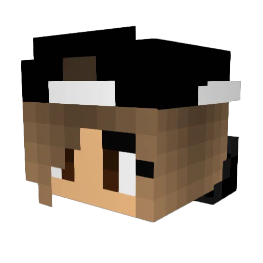 SophiaDaTaco Minecraft avatar head, 3D render