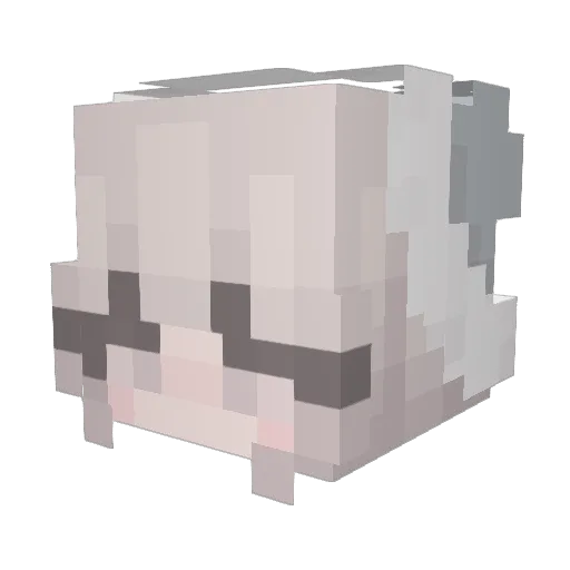 SophiaGabb Minecraft avatar head, 3D render