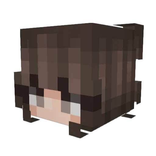 SophiaQueenZz Minecraft avatar head, 3D render