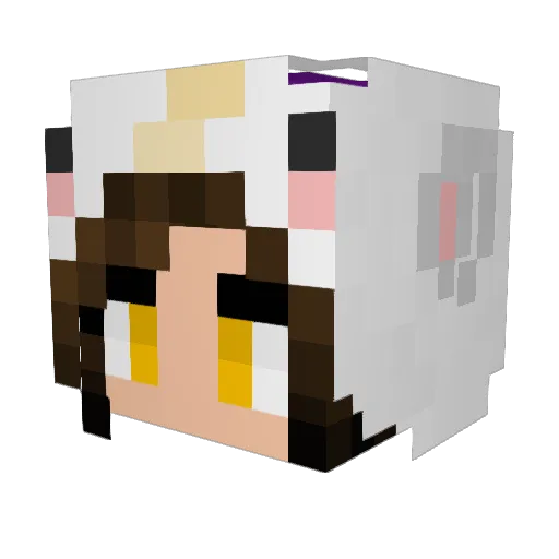 SophiaSfy Minecraft avatar head, 3D render