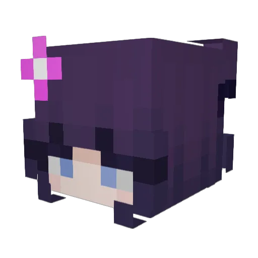 SophiaShad0w Minecraft avatar head, 3D render