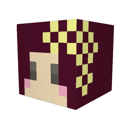 Sophie0504 Minecraft avatar head, 3D render