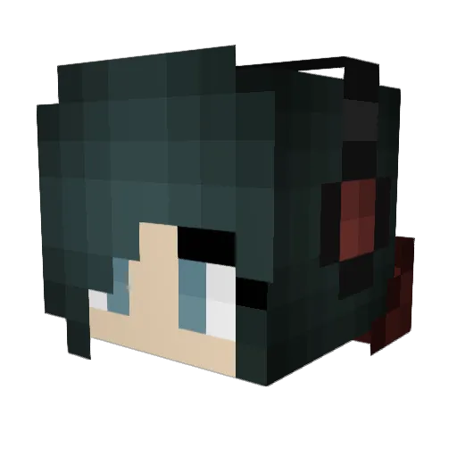 Sophie1435 Minecraft avatar head, 3D render