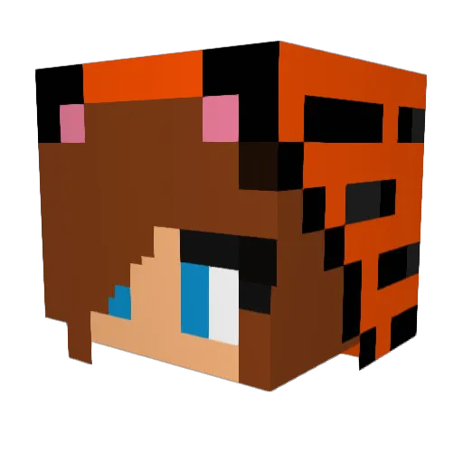 Sophie5353 Minecraft avatar head, 3D render