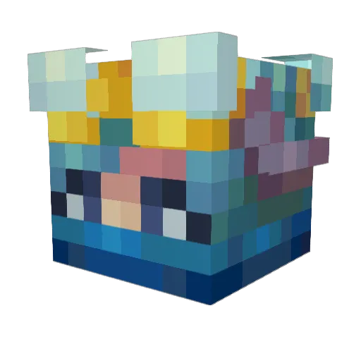 Sophie Minecraft avatar head, 3D render