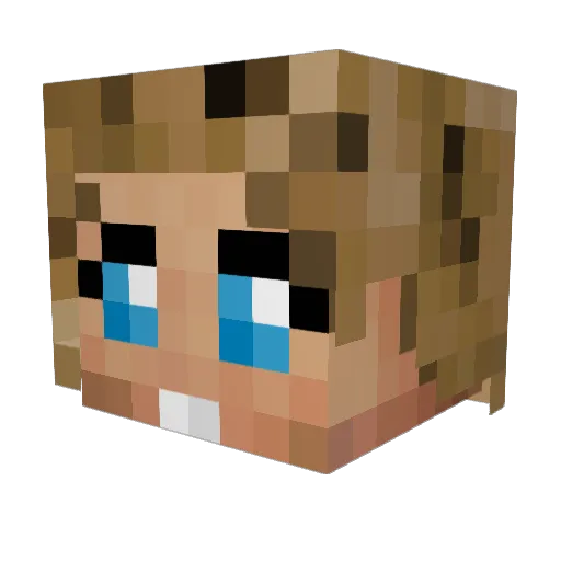 SophieCool10 Minecraft avatar head, 3D render