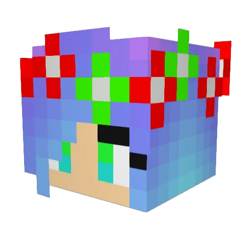 SophieDaPenguin Minecraft avatar head, 3D render