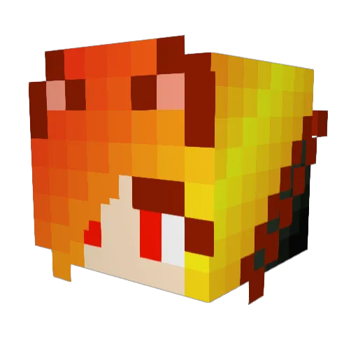 SophieSinner Minecraft avatar head, 3D render