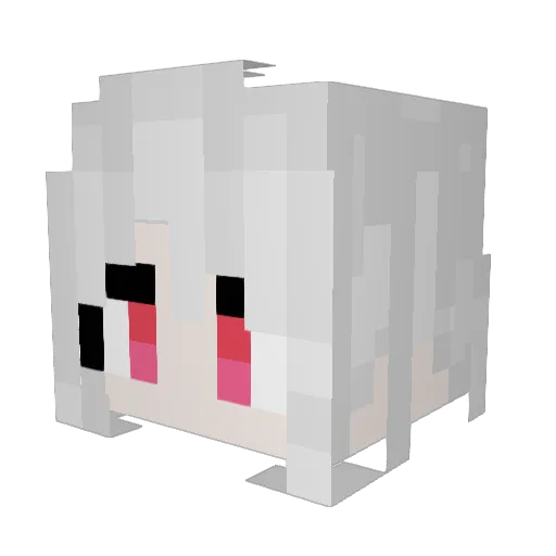 SophieTwilight Minecraft avatar head, 3D render