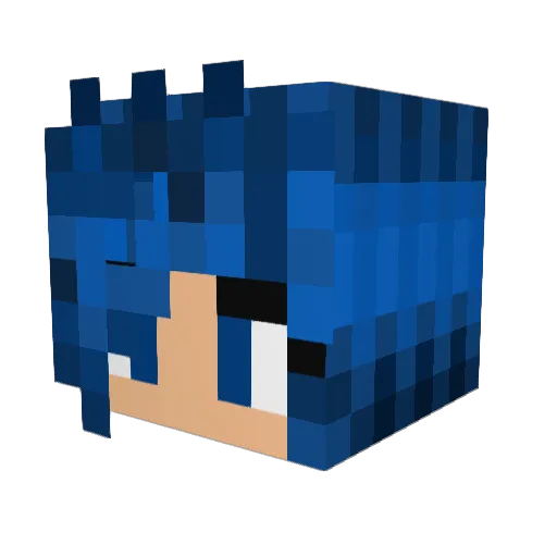 Sophiechen_12 Minecraft avatar head, 3D render