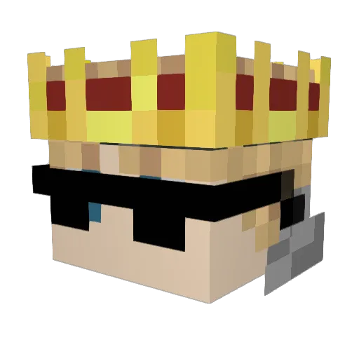Sophn_ Minecraft avatar head, 3D render