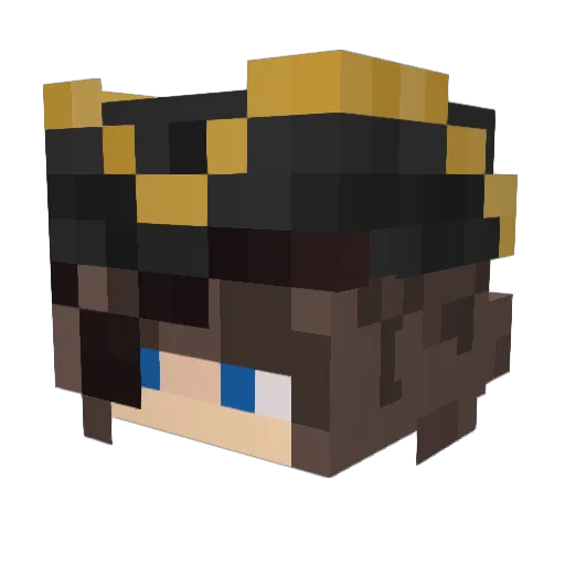 Sophnice Minecraft avatar head, 3D render