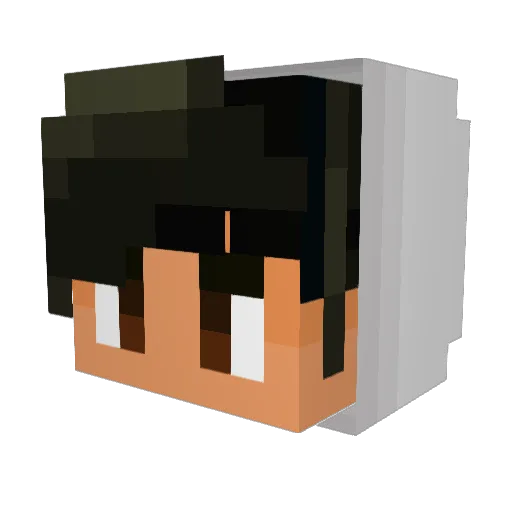 SophuisHamster Minecraft avatar head, 3D render