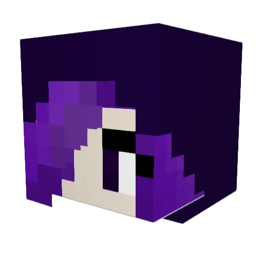 Sophy6800 Minecraft avatar head, 3D render