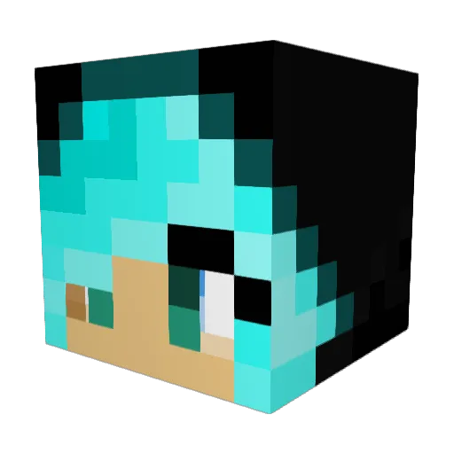 Sophyx01 Minecraft avatar head, 3D render