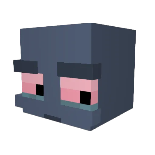 SoppexL Minecraft avatar head, 3D render