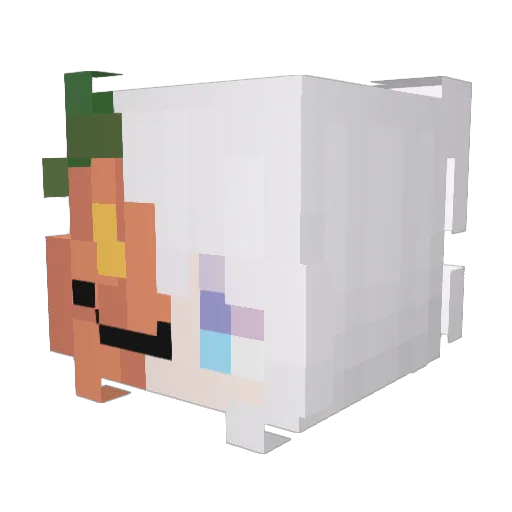 Sopphy Minecraft avatar head, 3D render