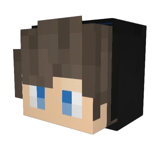 Sopz Minecraft avatar head, 3D render
