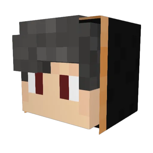 SorLa794 Minecraft avatar head, 3D render