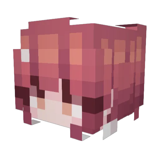 Sor_miyako Minecraft avatar head, 3D render