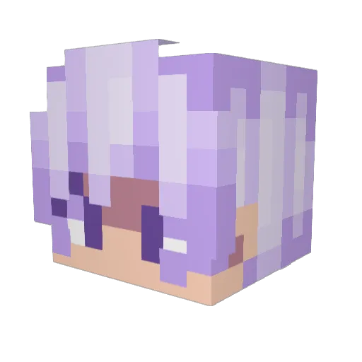 Sora149 Minecraft avatar head, 3D render