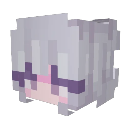 Sora3 Minecraft avatar head, 3D render