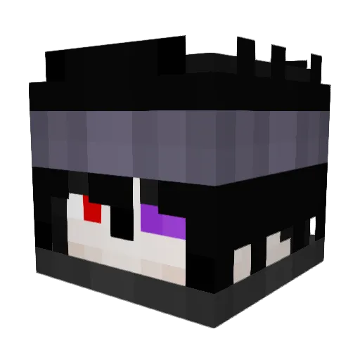 Sora52 Minecraft avatar head, 3D render