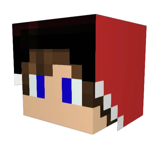 Sora6111 Minecraft avatar head, 3D render